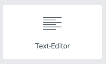Elementor: Text-Editor