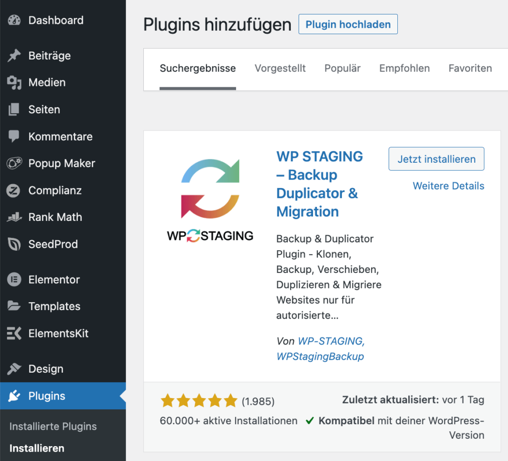 WP Staging