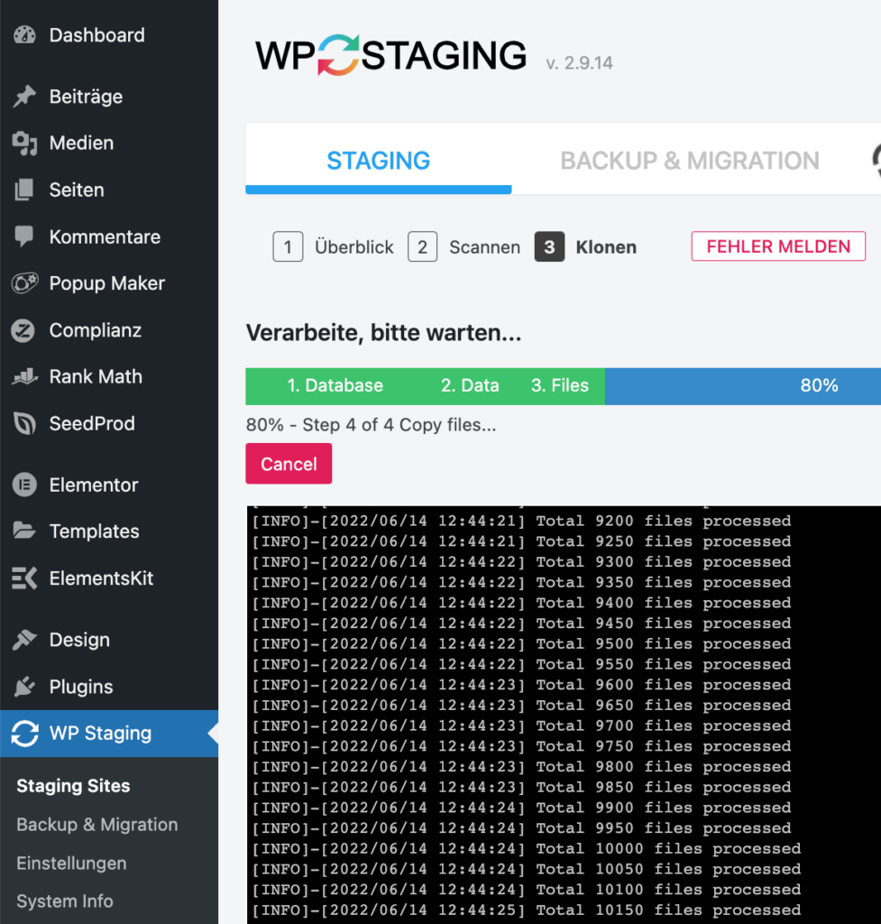 WP Staging