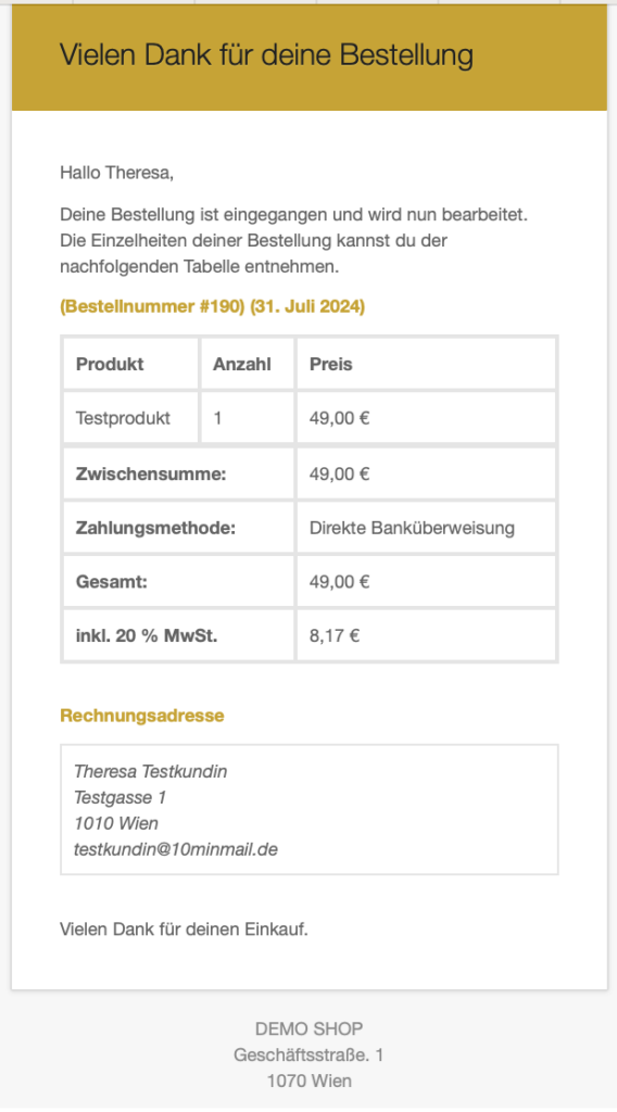 bestaetigung branding