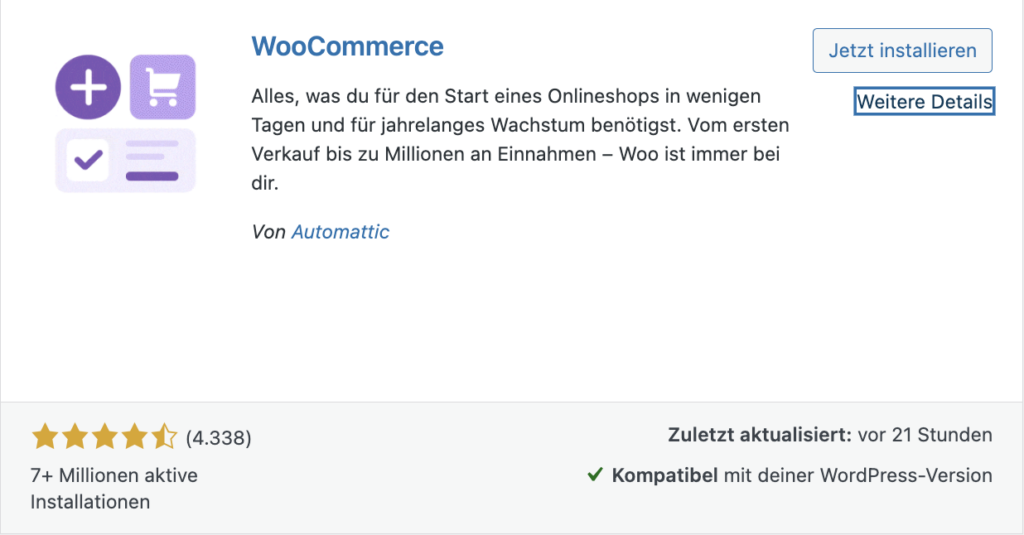 WooCommerce Installation
