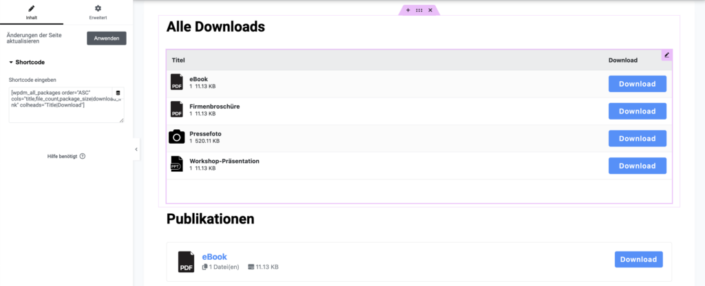 download manager frontend